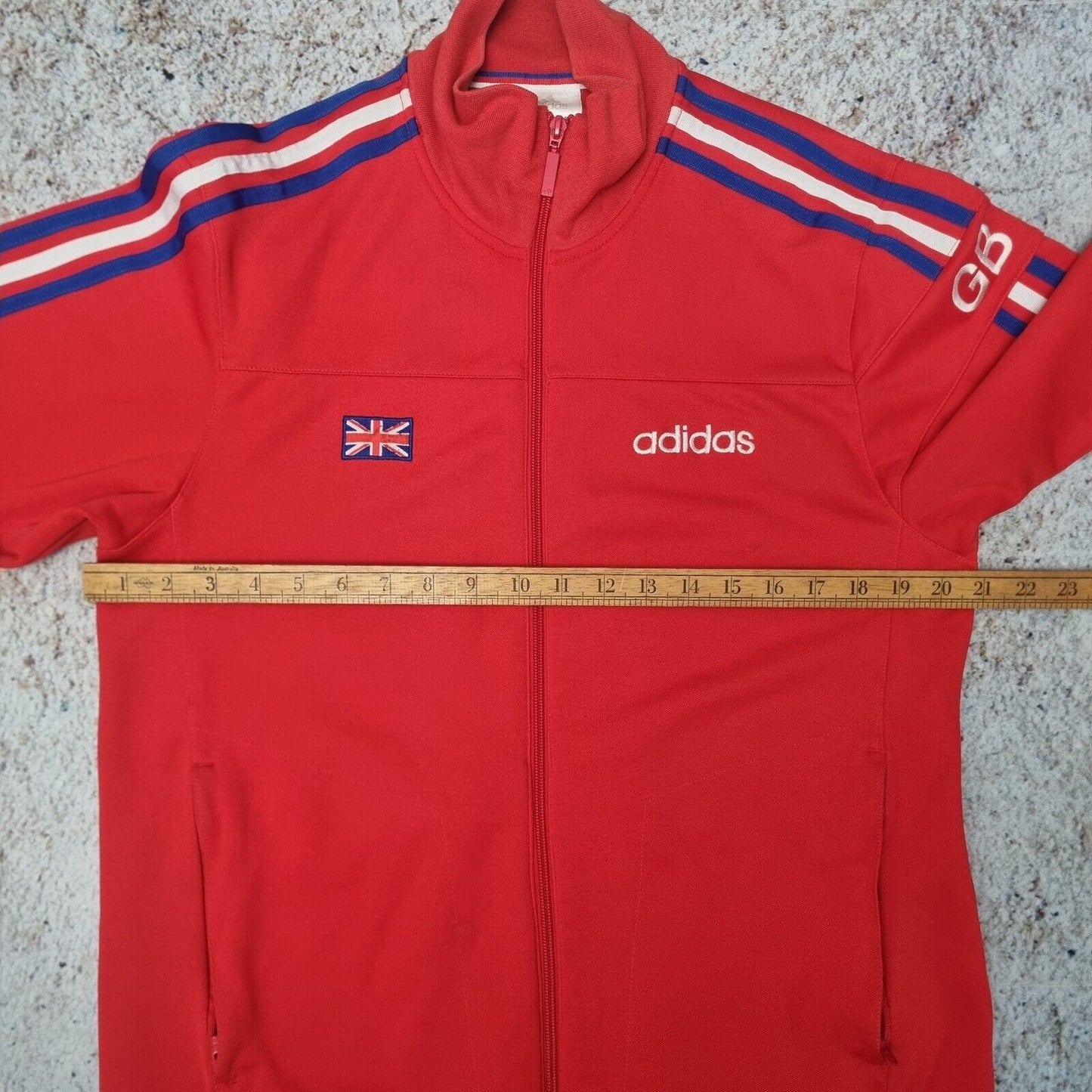 Adidas Team GB Great Britain Track Jacket 2004 Zip Up Size M Rare Red