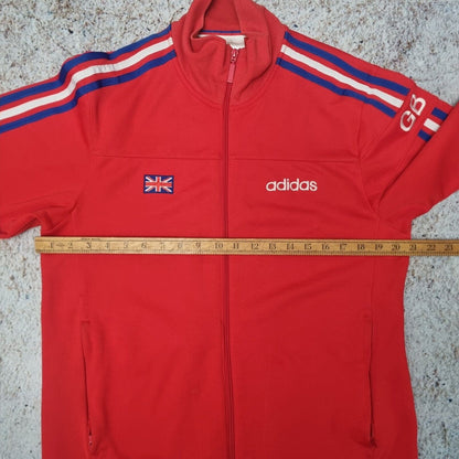 Adidas Team GB Great Britain Track Jacket 2004 Zip Up Size M Rare Red