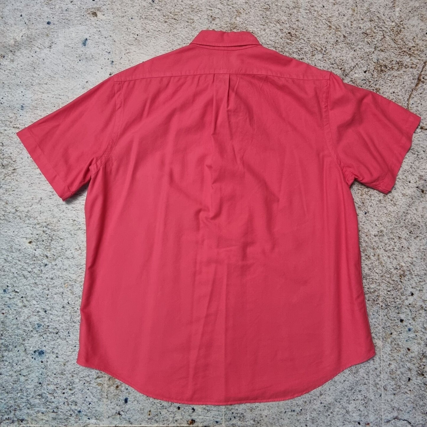 Ralph Lauren OXFORD SHIRT SHORT SLEEVE MENS - Pink - Size XL