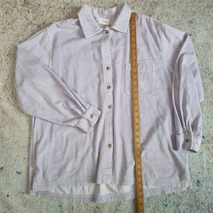 L.L BEAN CORDUROY OVER SHIRT WOMENS  - Purple - Size XL