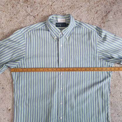 Ralph Lauren OXFORD SHIRT STRIPE GREEN  - Blue - Size L