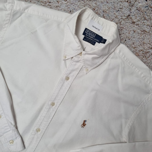 Polo Ralph Lauren OXFORD SHIRT YARMOURTH 43 PLAIN - White - Size 17