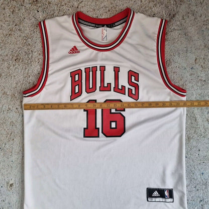 Adidas Chicago Bulls Jersey PAUL GASOL #16 Shirt Size L Men Red White