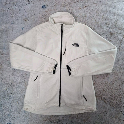 The North Face Outdoor Jacket M Denali Fleece White Womens Zip