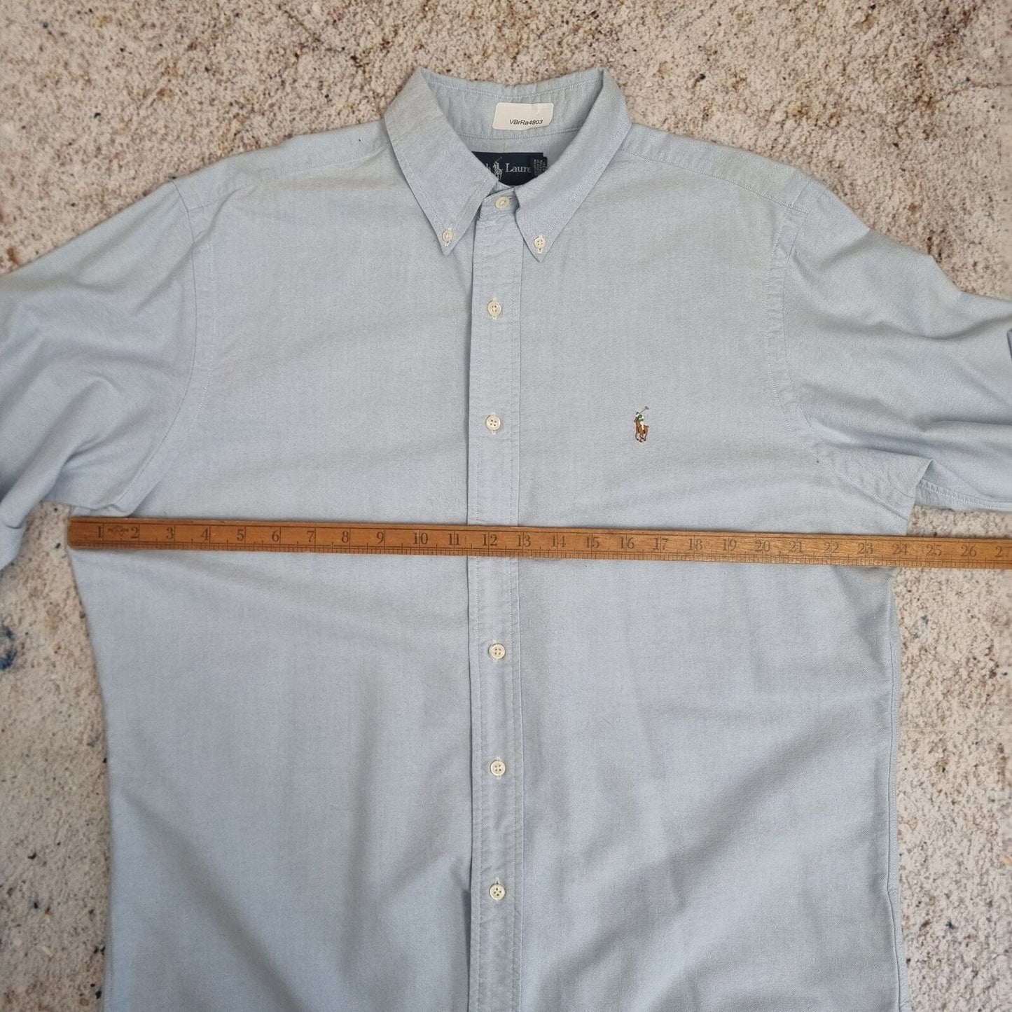 Ralph Lauren OXFORD SHIRT CLASSIC FIT PLAIN - Blue - Size 16.5