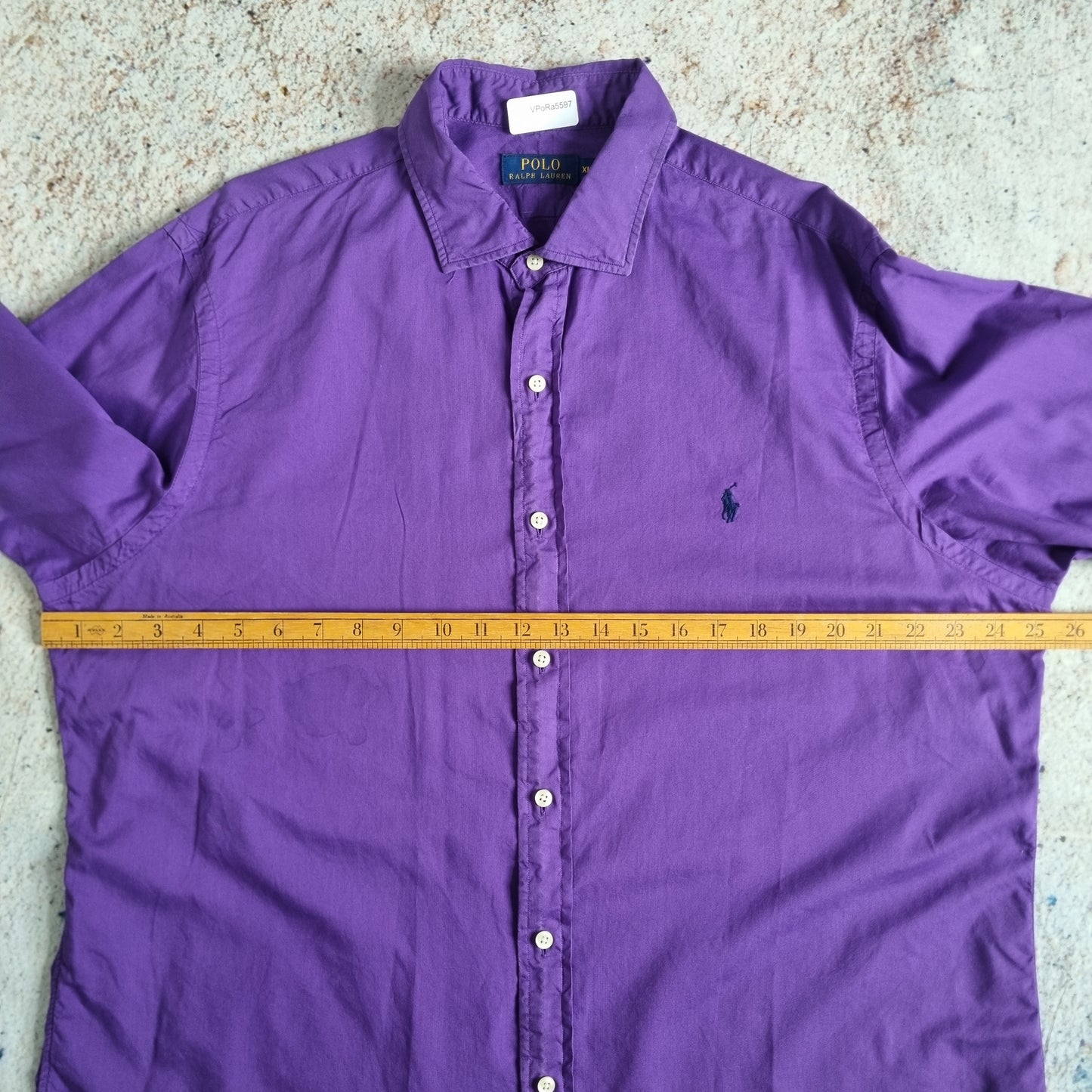 Ralph Lauren OXFORD SHIRT PLAIN - Purple - Size XL