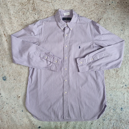 Ralph Lauren OXFORD SHIRT STRIPE 42  - Purple - Size 16.5