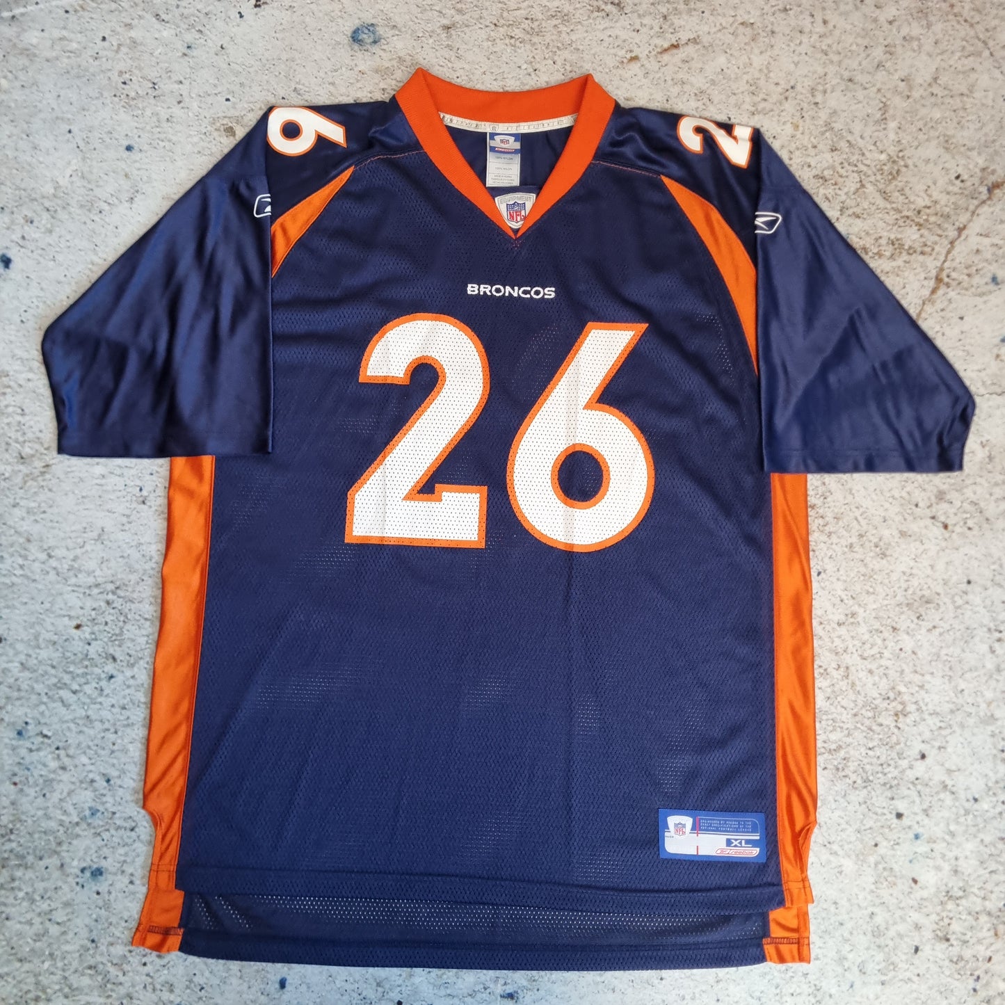 Reebok Denver Broncos NFL Jersey US Football Portis #26 - Blue - Size XL