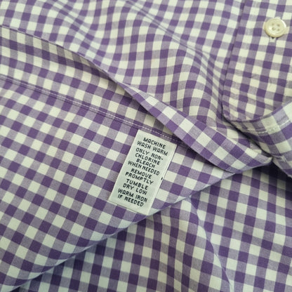 Ralph Lauren OXFORD SHIRT CUSTOM FIT CHECK GINGHAM - Purple - Size M
