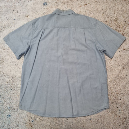 Carhartt WORK WEAR SHIRT SHORT SLEEVE PLAIN- Blue - Size XL