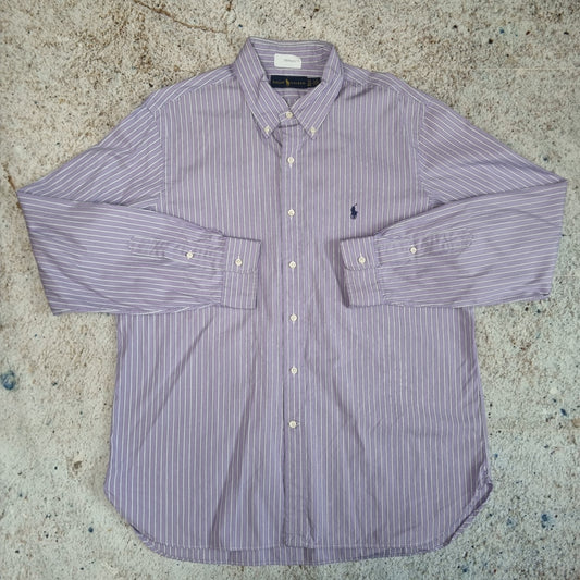 Ralph Lauren OXFORD SHIRT STRIPE - Purple - Size 17