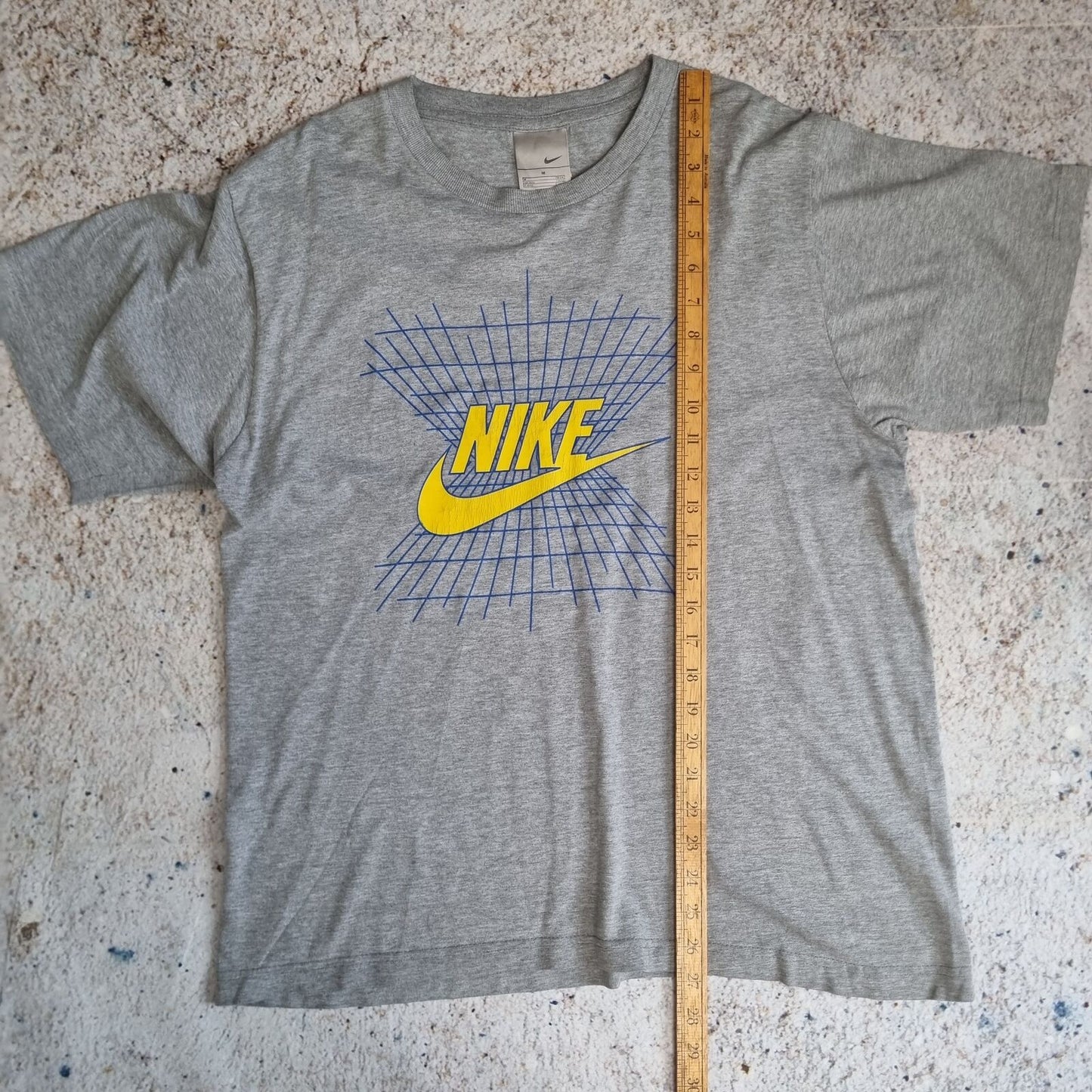 Nike GRAPHIC T SHIRT SPELL OUT RETRO Y2K  - Grey - Size M