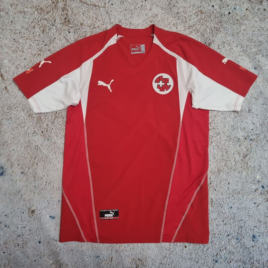 Puma SWITZERLAND JERSEY FOOTBALL SHIRT 2004 - Red - Size M