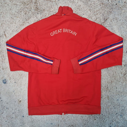 Adidas Team GB Great Britain Track Jacket 2004 Zip Up Size M Rare Red