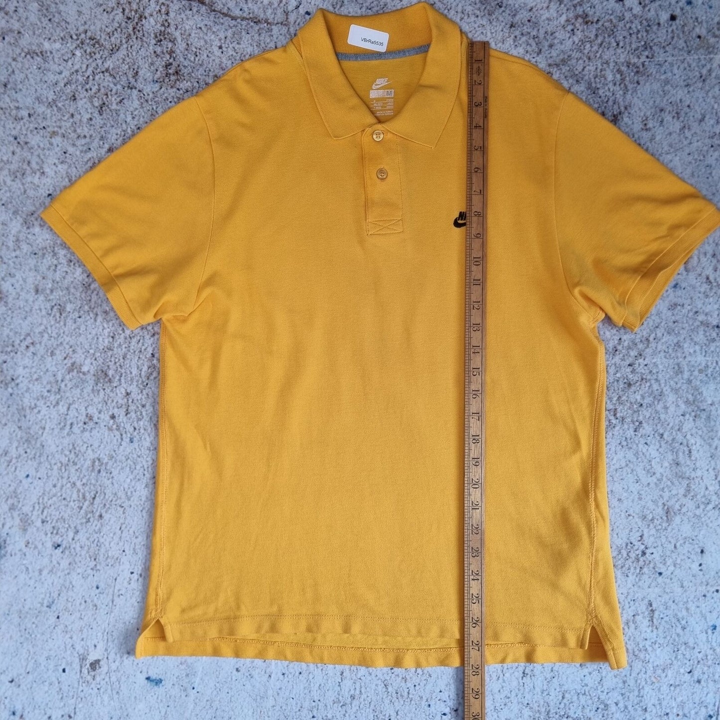 Nike POLO SHIRT VINTAGE Y2K CLUB SWOOSH - Yellow - Size M