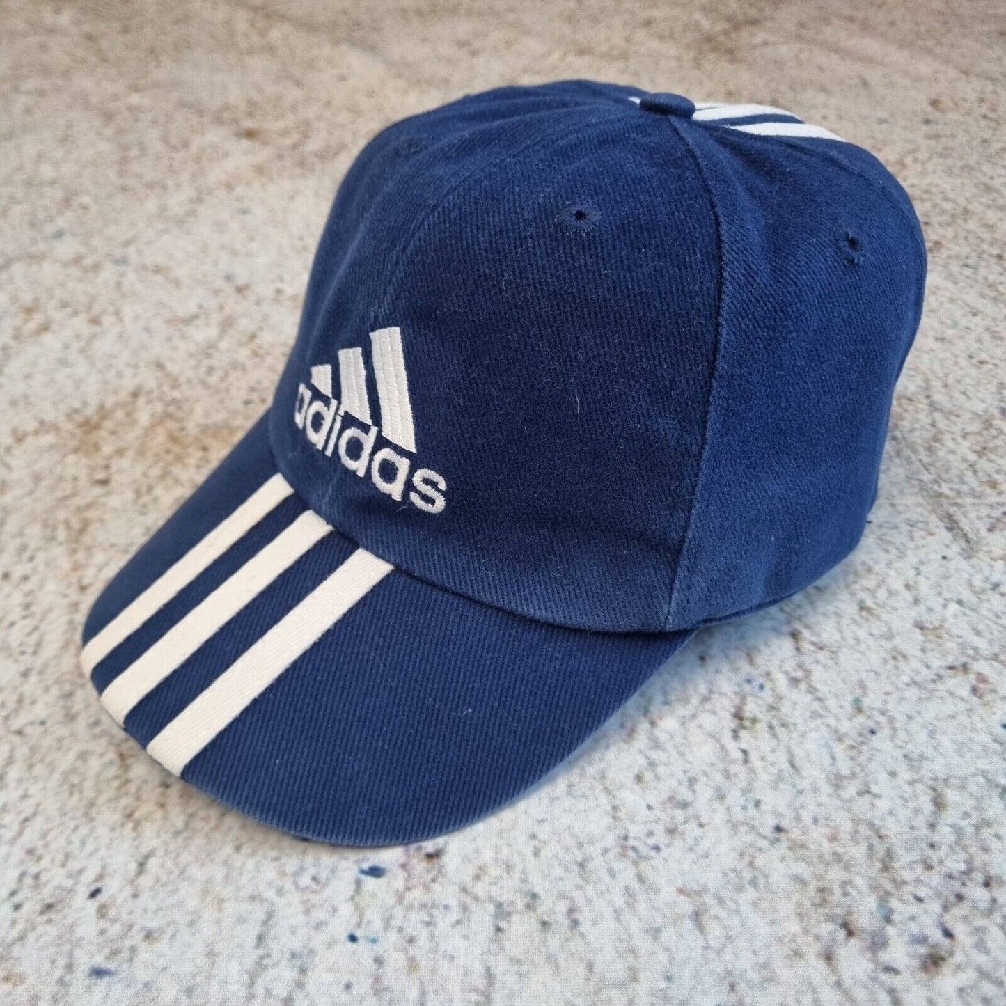 Vintage Adidas Cap 90s Baseball Festival Snapback Adjustable Hat Navy