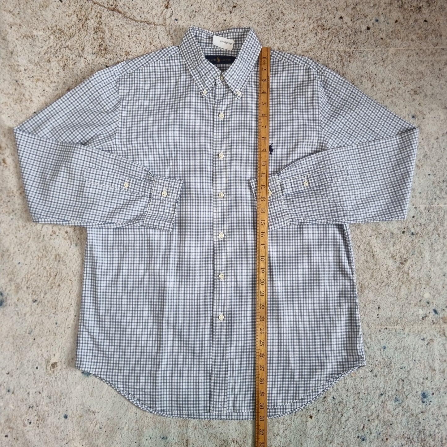 Ralph Lauren OXFORD SHIRT CHECK  - Blue - Size L