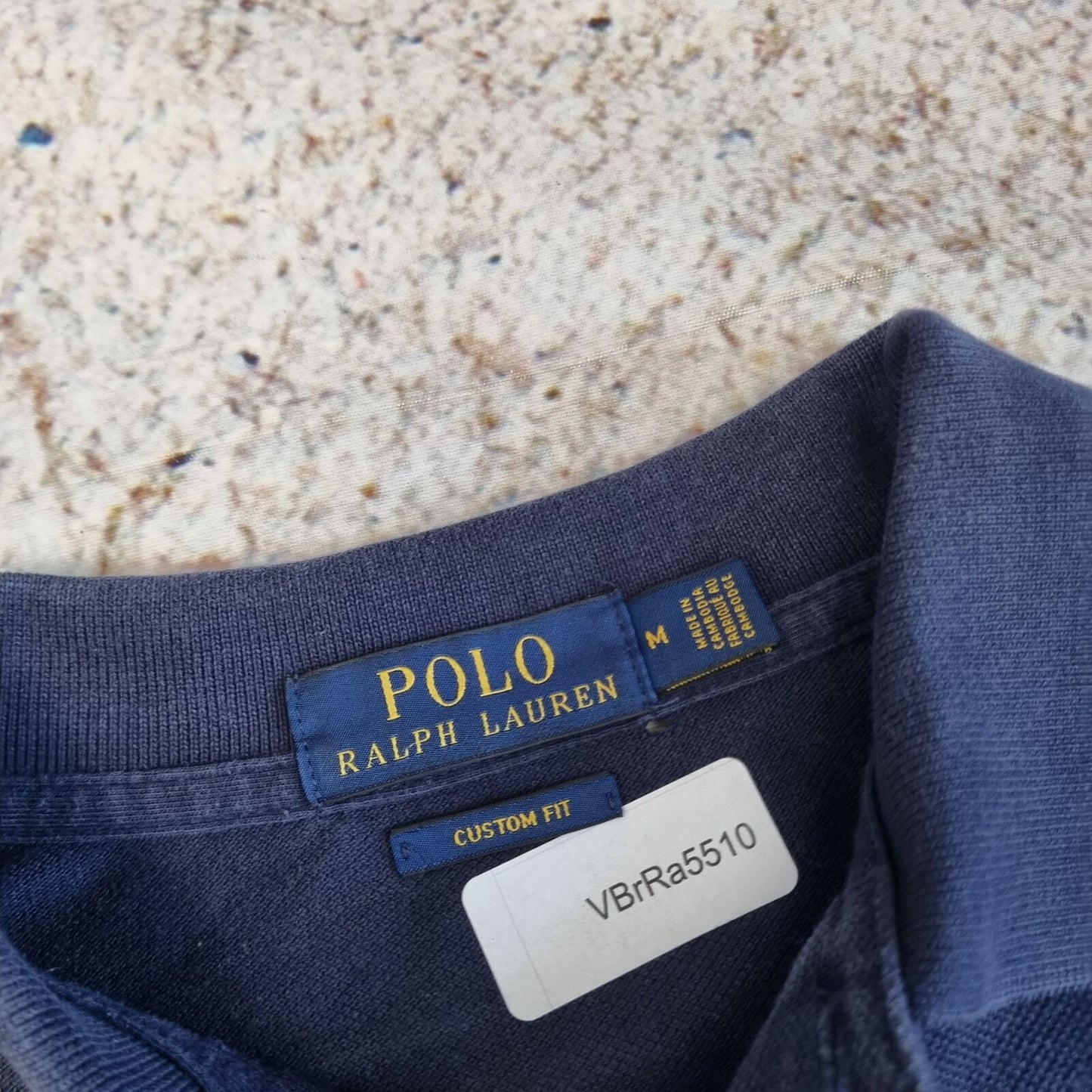 Polo Ralph Lauren POLO SHIRT CUSTOM FIT LONG SLEEVE - Blue - Size M