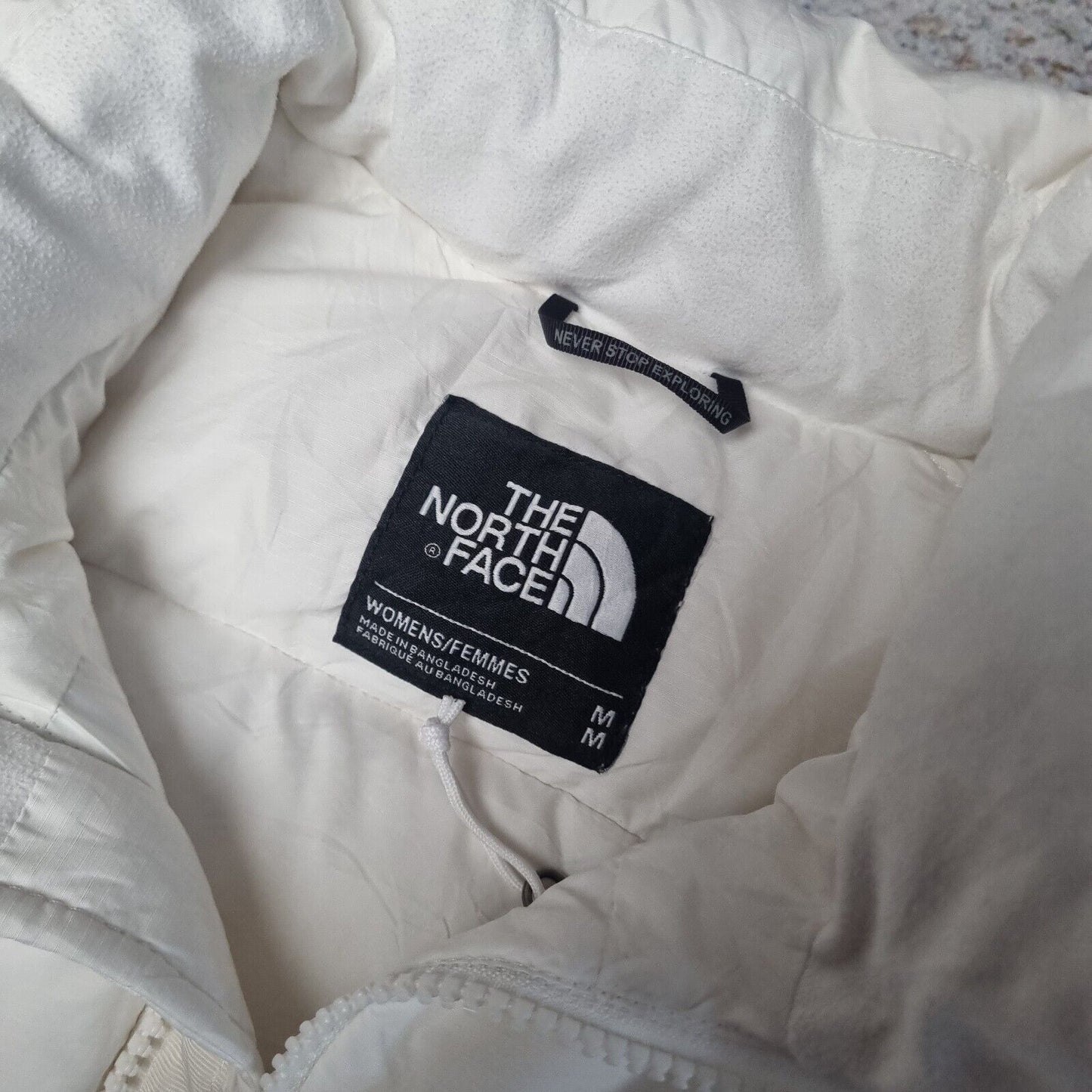 The North Face Womens Nuptse Puffer Gilet Down 700 Fill Size M White Vest