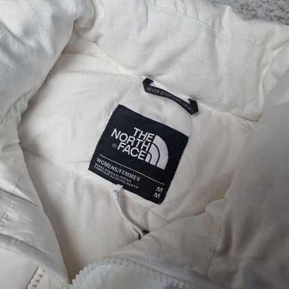 The North Face Womens Nuptse Puffer Gilet Down 700 Fill Size M White Vest