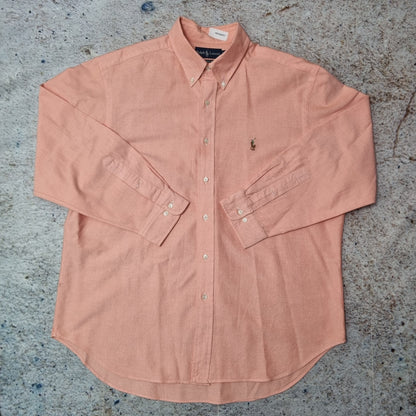 Ralph Lauren OXFORD SHIRT CLASSIC FIT 32-33 XL - Orange - Size 17