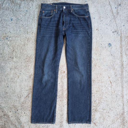 Levi's 501 Jeans Denim Straight Leg Button Fly - Size W32 L31 - Blue