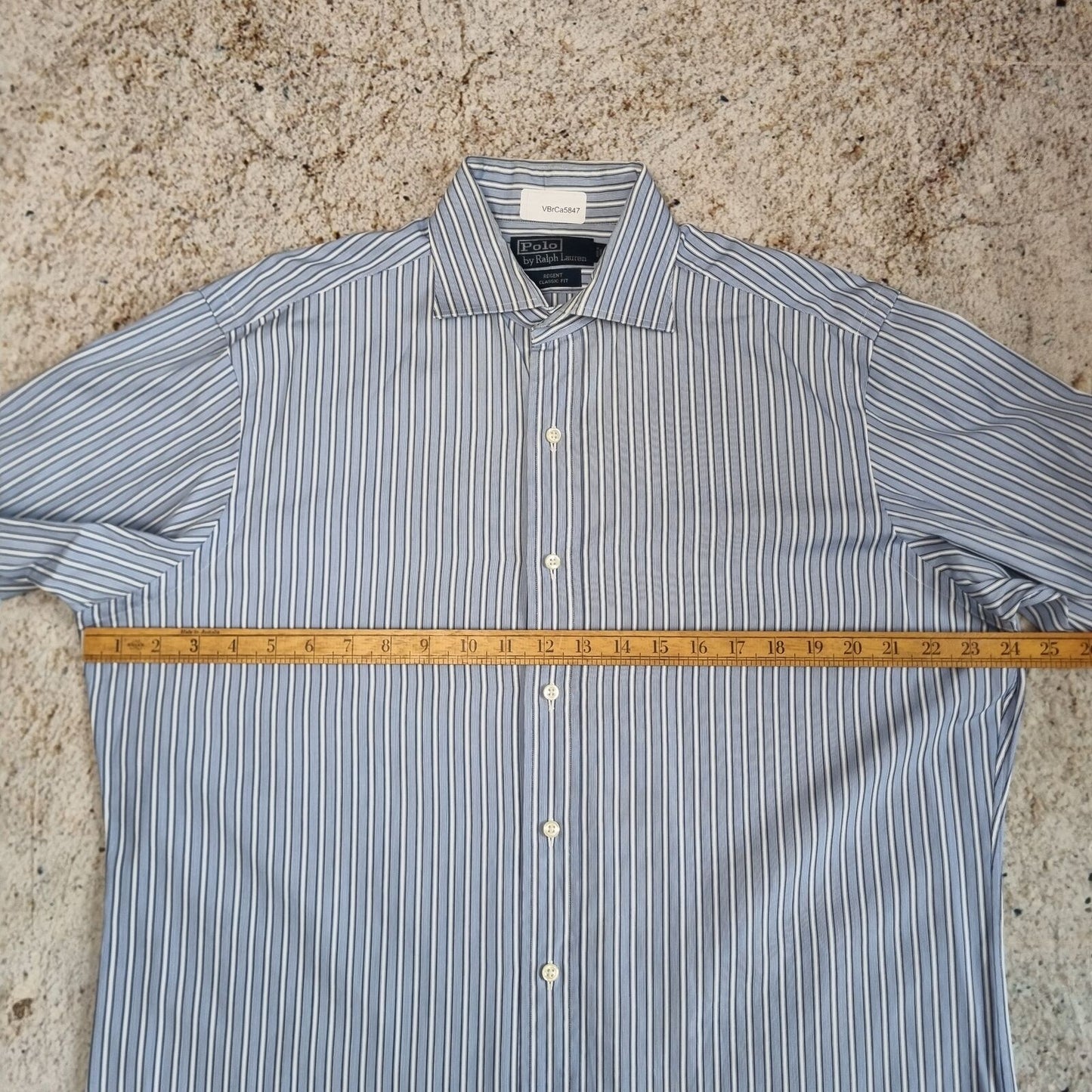 Polo Ralph Lauren REGENT SHIRT CLASSIC FIT STRIPE - Blue - Size 16