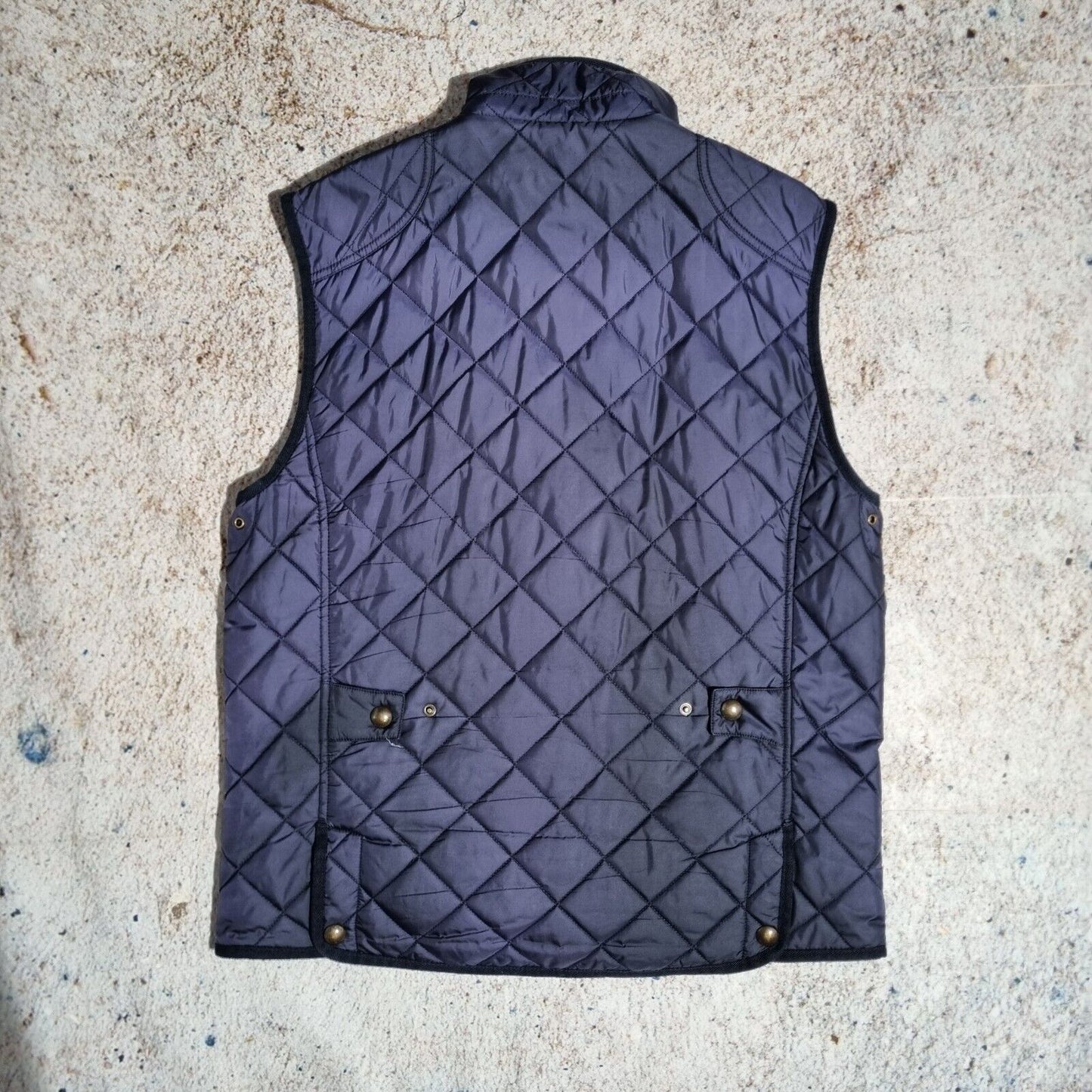 Ralph Lauren Polo Blue Gilet Mens Diamond Quilt Puffer Bodywarmer Vest Medium