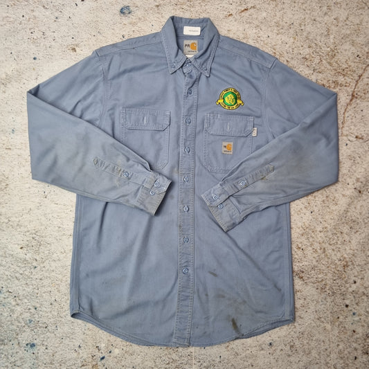 Carhartt FR SHIRT WORK WEAR OVER SHIRT  - Blue - Size M