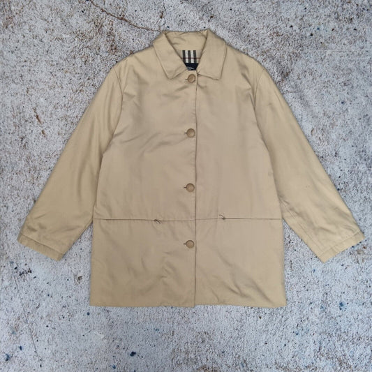 Women’s Burberrys' Vintage Jacket Button Up UK 8 Beige Brown
