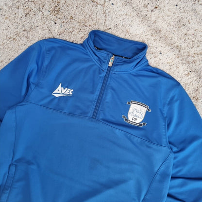 Avec Preston North End FC PNE Football 1/4 Zip Small Jumper