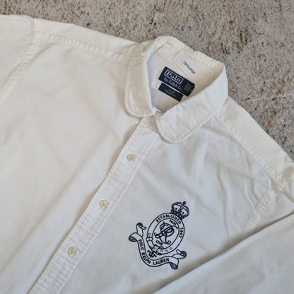 Ralph Lauren CLUB SHIRT CLASSIC FIT PLAIN - White - Size XL