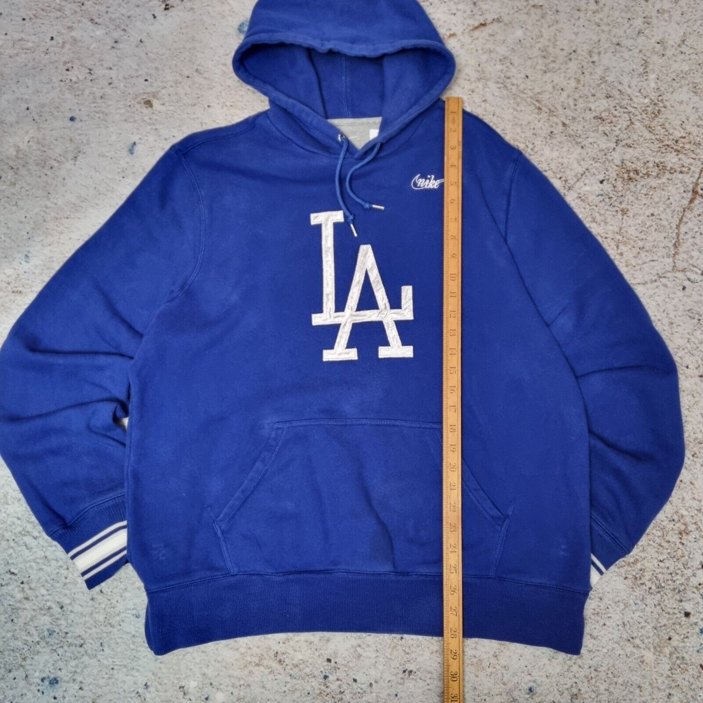 Nike LA Dodgers Hoodie  Logo Centre Swoosh Size L Vintage MLB Hooded Swoosh