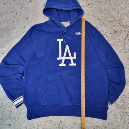 Nike LA Dodgers Hoodie  Logo Centre Swoosh Size L Vintage MLB Hooded Swoosh