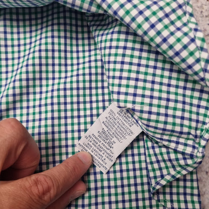 Polo Ralph Lauren OXFORD SHIRT CHECK GINGHAM WIMBLEDON COLOUR - Green - Size L