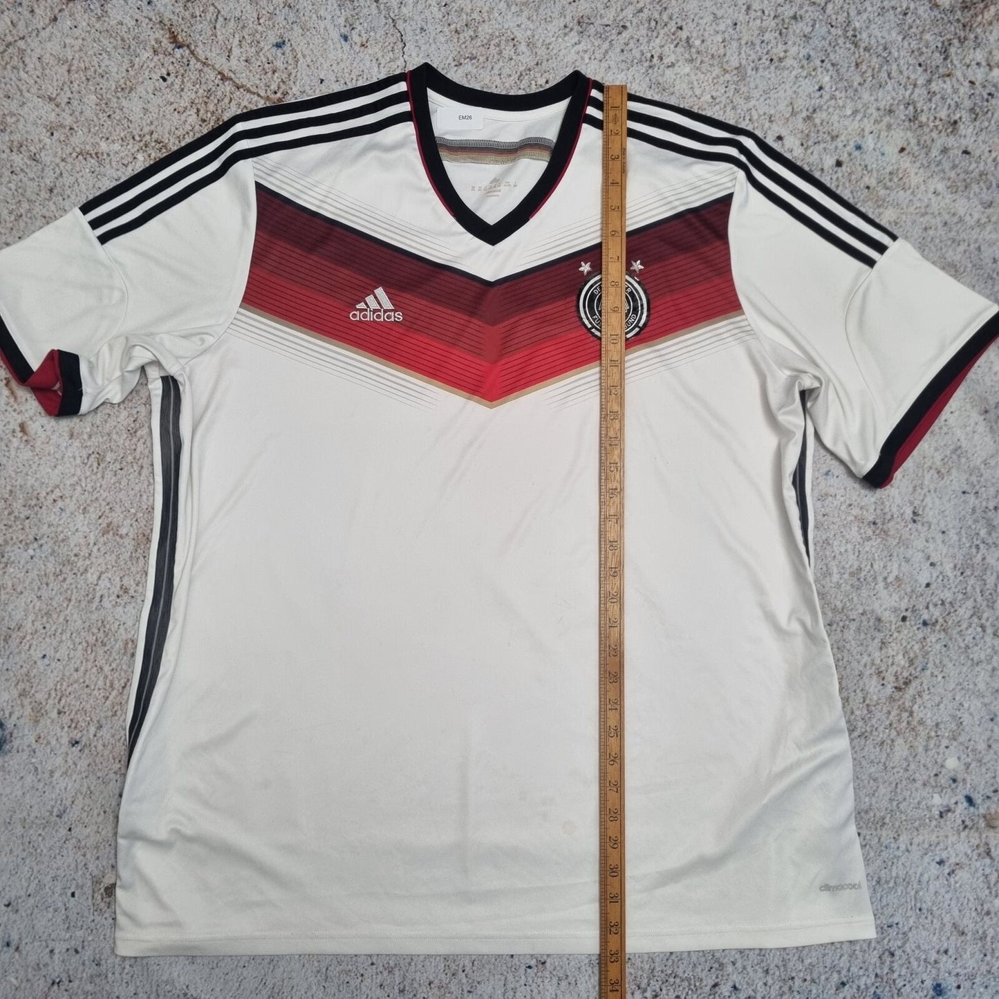 Adidas GERMANY JERSEY FOOTBALL SHIRT 2014  - White - Size XXL