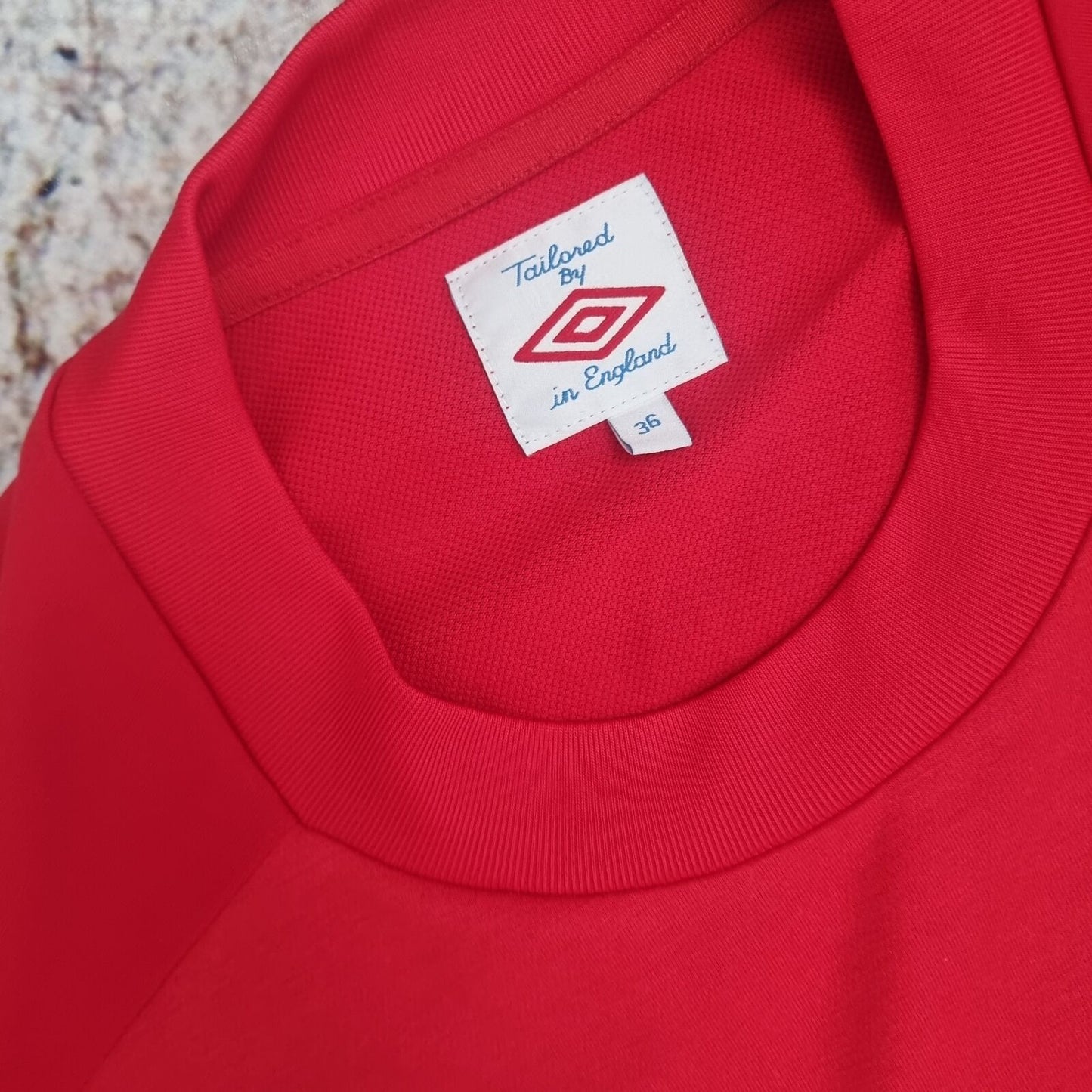 Umbro ENGLAND JERSEY FOOTBALL SHIRT 2002 ROONEY #10 - Red - Size 36