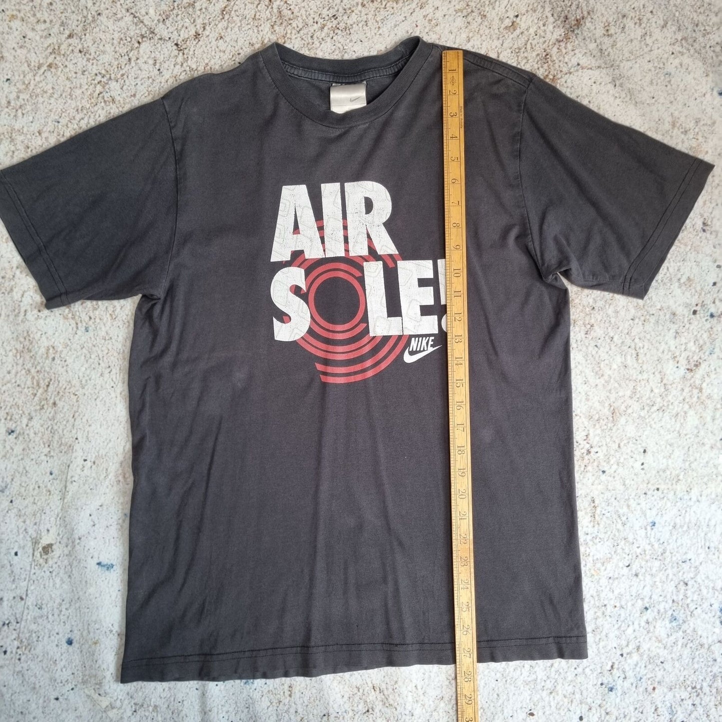 Nike AIR SOLE GRAPHIC T SHIRT BIG LOGO RETRO - Black - Size M