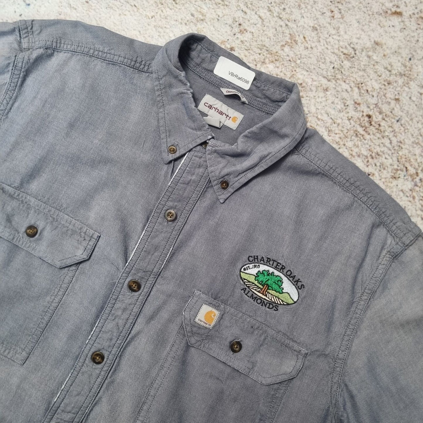 Carhartt WORK WEAR SHIRT SHORT SLEEVE - Grey - Size XL