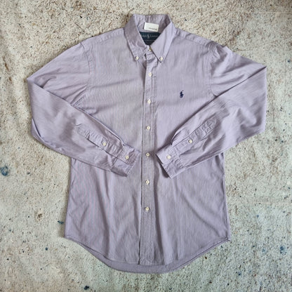 Ralph Lauren OXFORD SHIRT CUSTOM FIT DRESS SHIRT PLAIN - Purple - Size 15