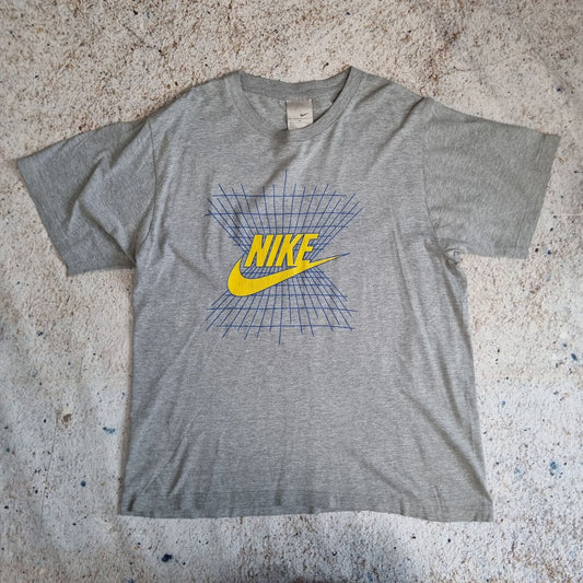 Nike GRAPHIC T SHIRT SPELL OUT RETRO Y2K  - Grey - Size M