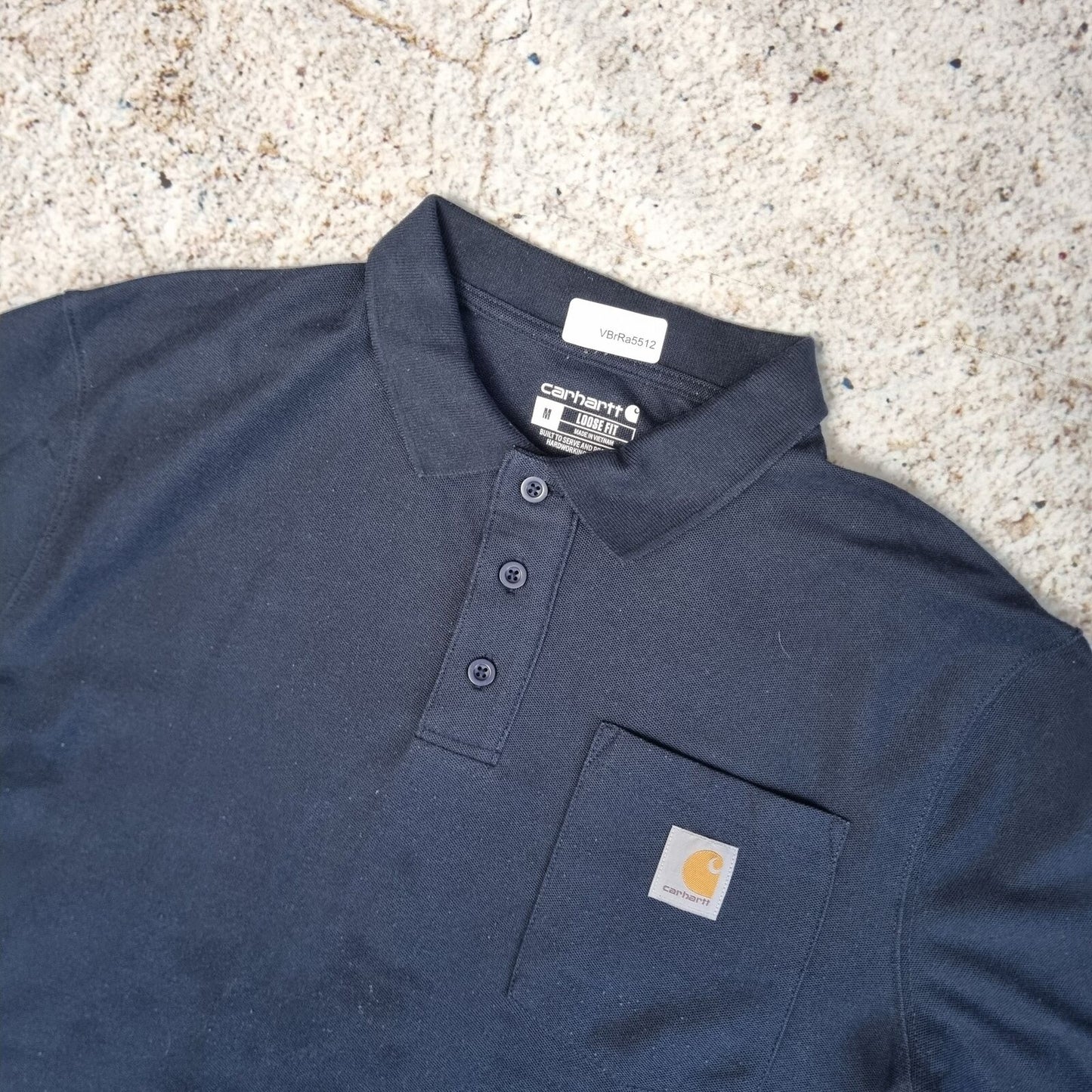 Carhartt POLO SHIRT WORK WEAR LOOSE FIT - Blue - Size M