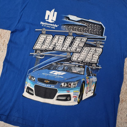 NASCAR T Shirt Dale Jr Double Sided Graphic T-Shirt - XL Blue Big Print