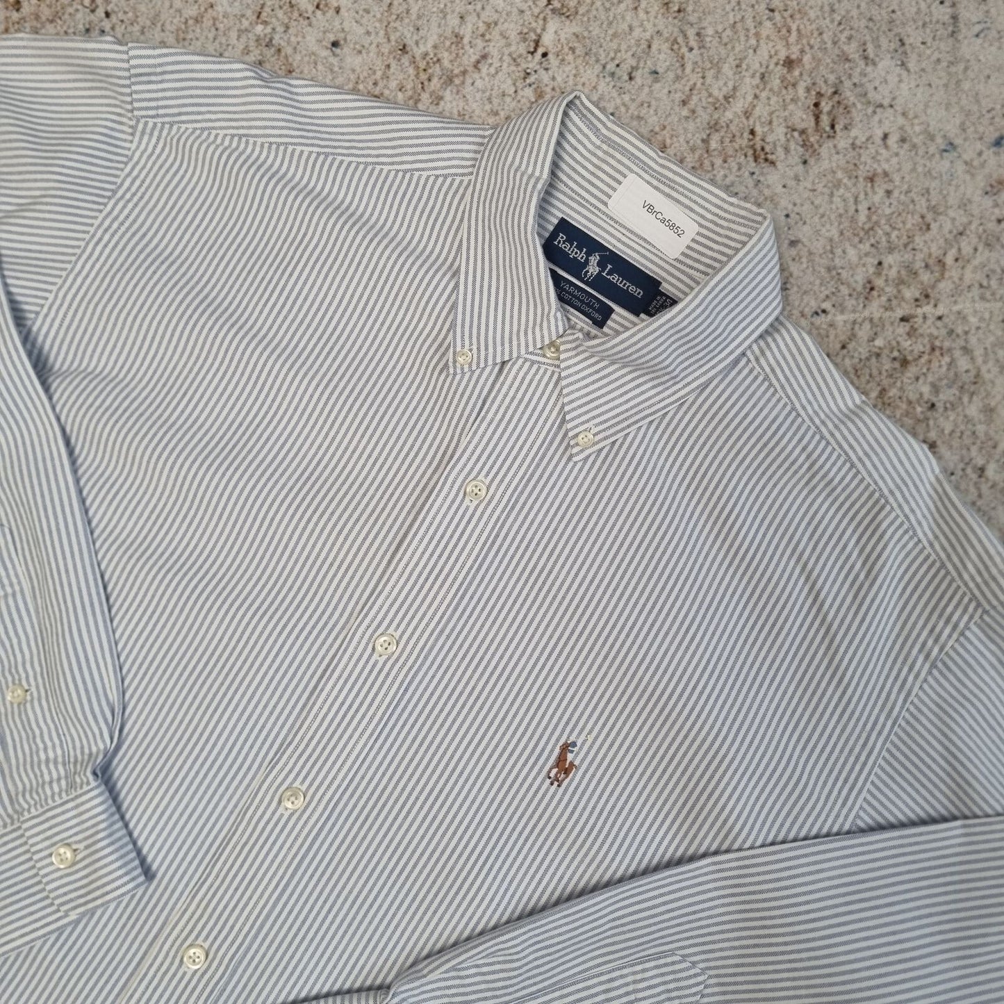 Carhartt OXFORD SHIRT YARMOUTH STRIPE 34 - Blue - Size 16.5