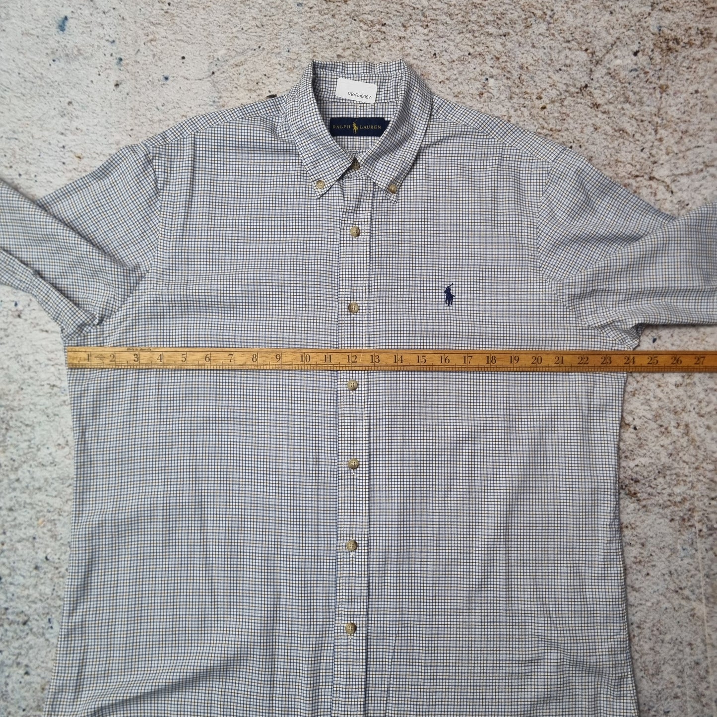 Ralph Lauren OXFORD SHIRT CHECK GINGHAM - Blue - Size L