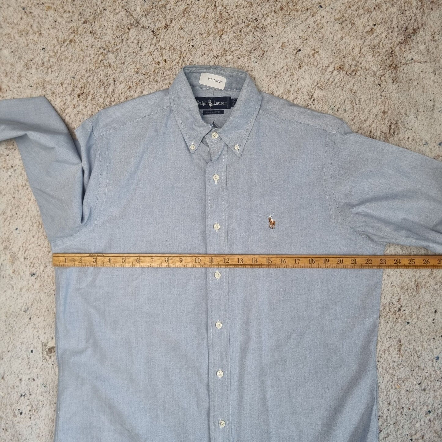 Ralph Lauren OXFORD SHIRT 100% COTTON 34  - Blue - Size 15.5