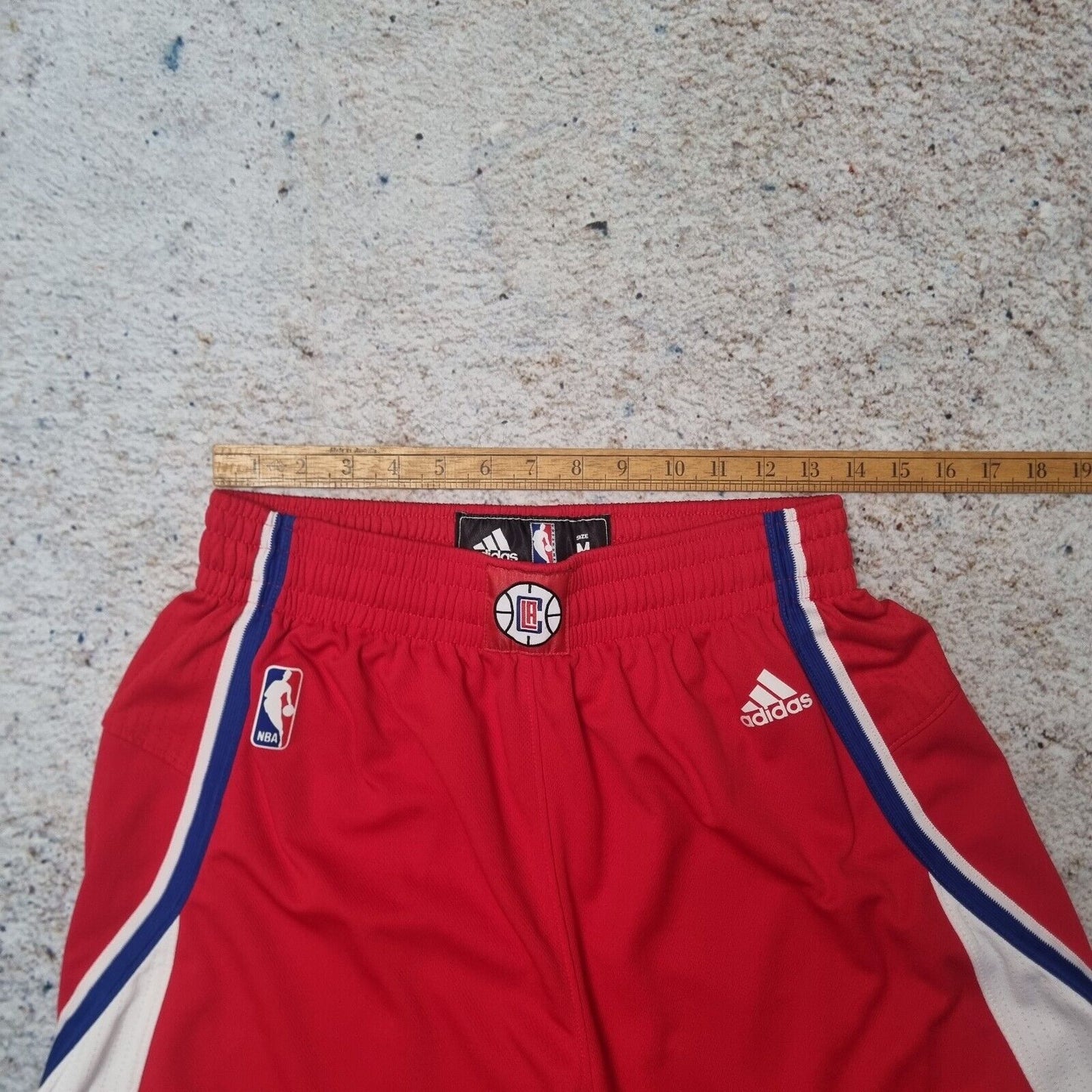 Adidas NBA LA Clippers Basketball Shorts  Size M RED