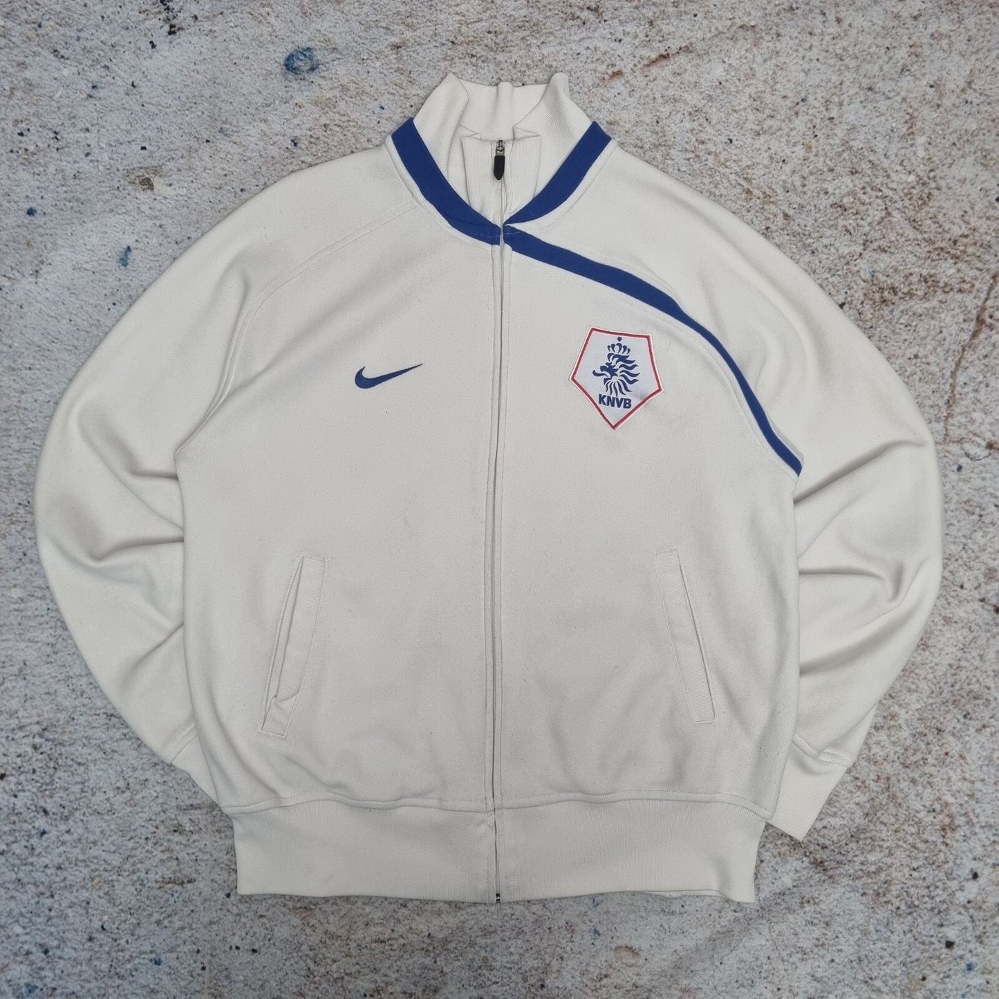 Nike NETHERLAND TRACK JACKET 2008 RETRO - WHITE SIZE L