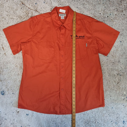 Carhartt SHIRT WORK WEAR OUTDOORS UTILITY SHORT SLEEVE - Orange - Size XL