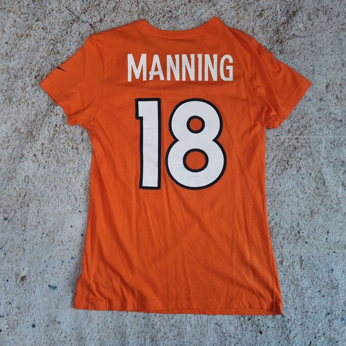 Nike T-SHIRT DENVER BRONCOS WOMENS TOP TEE NFL MANNING #18 - Orange - Size M